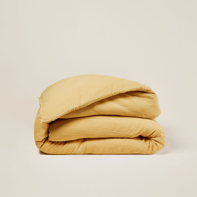 Solid Colour Duvet Cover, Emperor, Golden Yellow