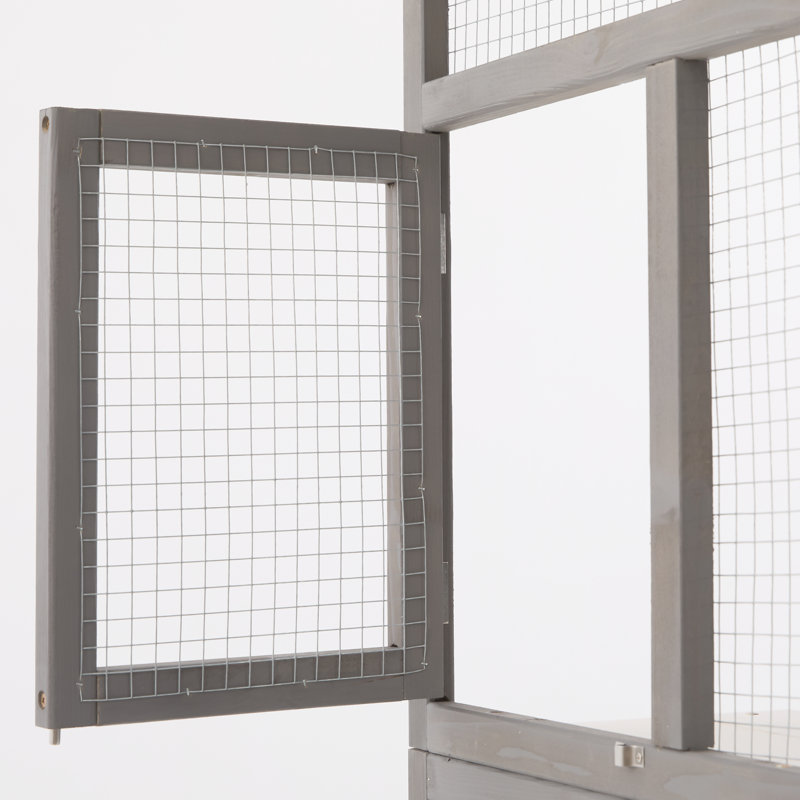 Enclos d'extérieur pour chat Catio, Blanc / Gris