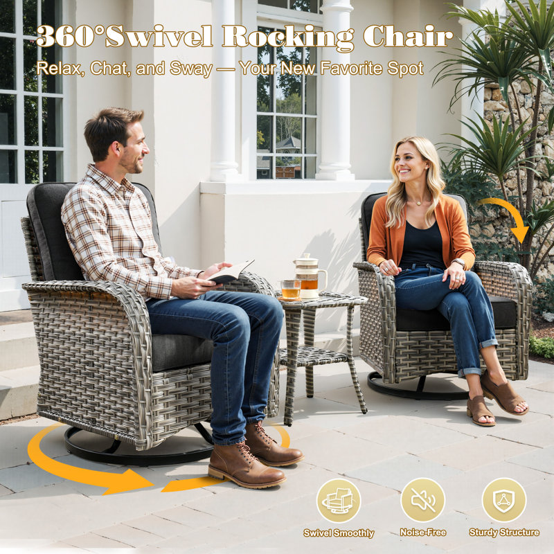9-Piece Outdoor Patio Conversation Set With Fire Pit Table, Modular Pe Wicker Sectional Sofa, Lighted Coffee Table, All-Weather Rattan Set