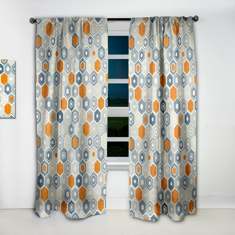 Rideau en lin / polyester, L 52 po x L 95 po