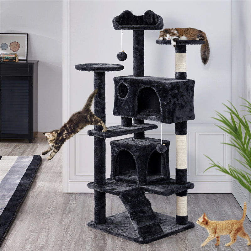 139cm  Cat Tree, Black