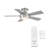 Odyssey 5- Blade Smart Flush Mount Ceiling Fan with Remote Control and LED Light Kit Included-57409107-55354984