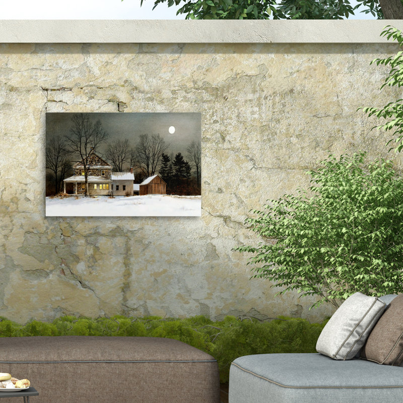 Toile d'extérieur Ray Hendershot FALLEN MOON, H 12 po x l 19 po