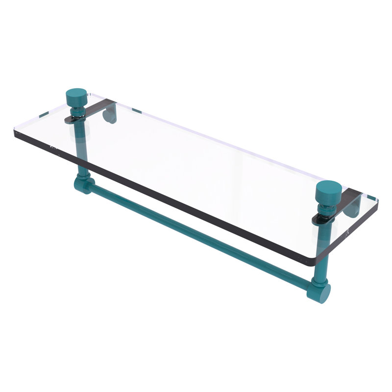 Tablette de meuble-lavabo Foxtrot, H 5 po x l 16 po x P 5 po, Bleu sarcelle Glokzin