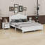 Lit plateforme et tables de chevet en bois-1341173542