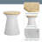 Round Concrete Outdoor Side Table