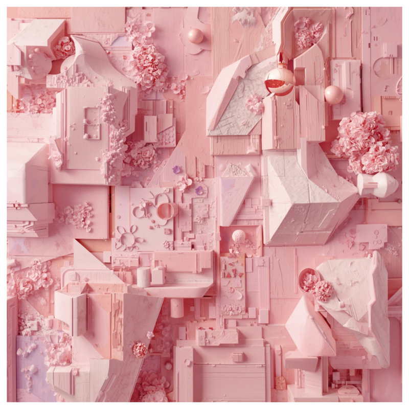 Coussins décoratifs roses à double face, 16 x 16 pouces