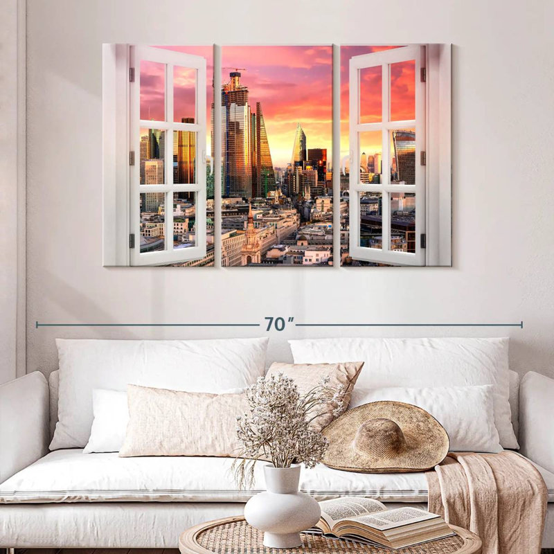 Sireci Window To London, 32" H x 50" W
