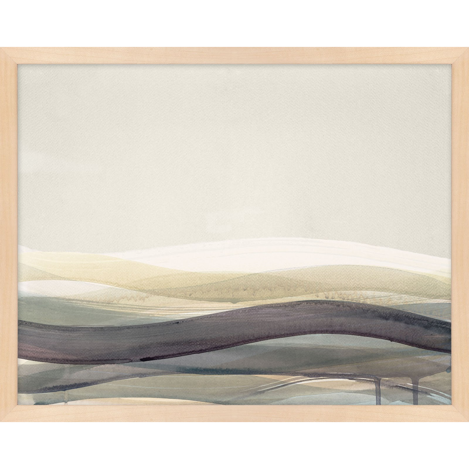 Preliminary II by Beth James, Maple Framed, 38" W x 30" H