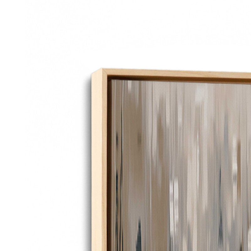Impression sur toile mélodique en cascade, Cadre américain en érable flottant, H 8,75 po x l 12,75 po x P 1,75 po