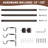 Lachina Arnel 1 Inch Window Curtain Rod with Aluminium Finials, Single Curtain Rods for Windows-1472476172-1412087186