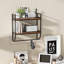2 Piece Accent Shelf with Towel Bar