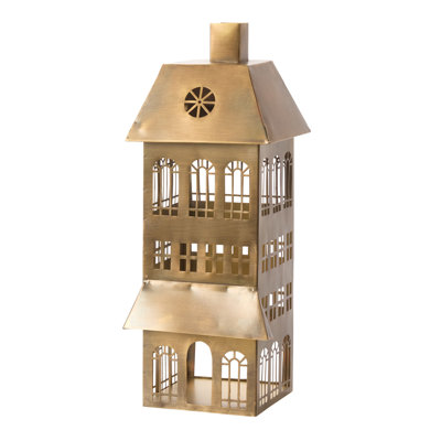 Maison de banlieue noire 6,75 po x 7 po x 12 po
