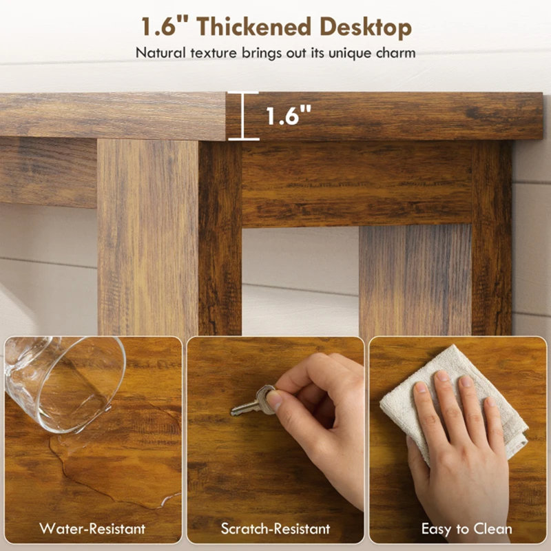 Console moderne étroite pour le vestibule ou derrière le canapé - Table d'appoint mince en bois pour petits espaces | Idée de cadeau