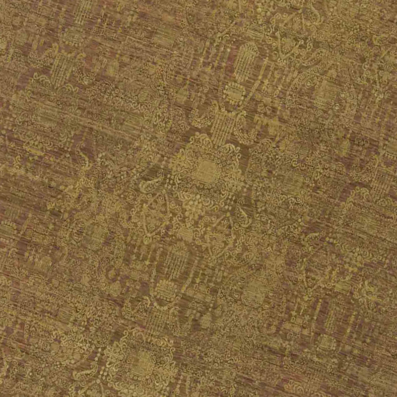 Tapis orange rouille en laine noué à la main Bylas, 10' x 14'