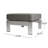 Hilary 56.69'' Wide Metal Loveseat with Cushions