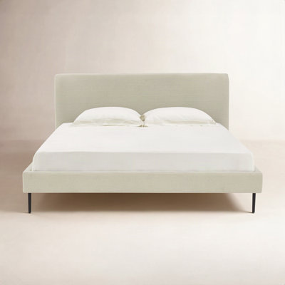 Venedy Upholstered Wingback Bed