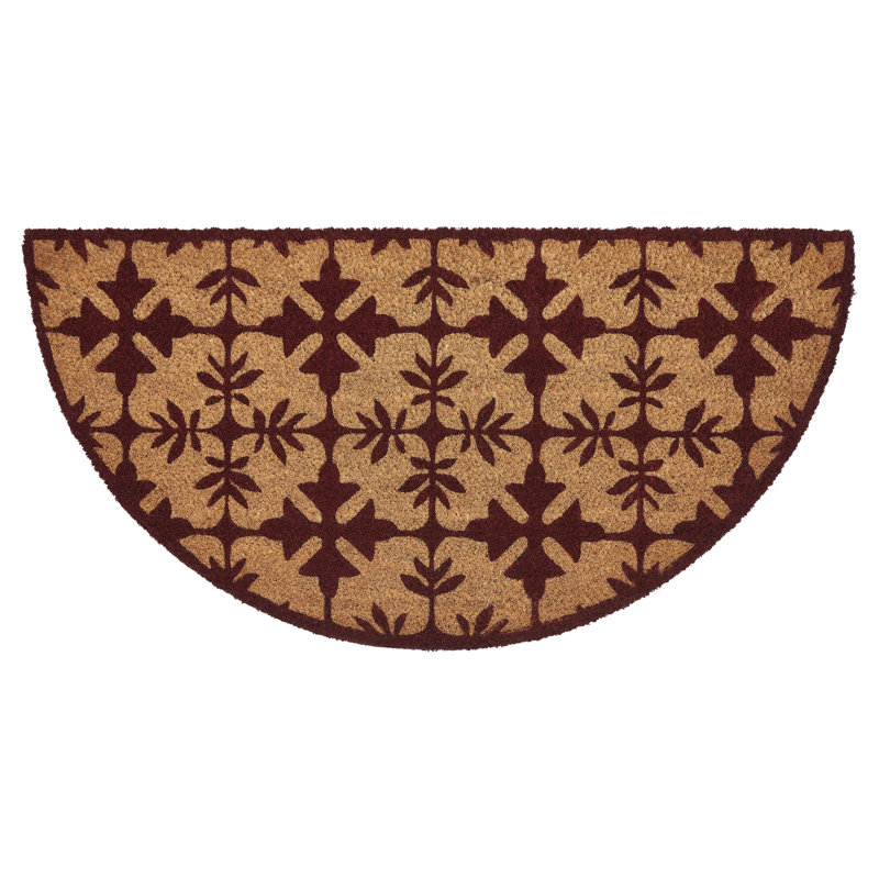 Tapis bourgogne Durango en demi-cercle 16,5 x 33
