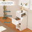 25cm W Manufactured Wood Bedside Table-1991037168