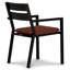 Pacifica Dining Arm Chair - White - Canvas Flax-404773771-404773873