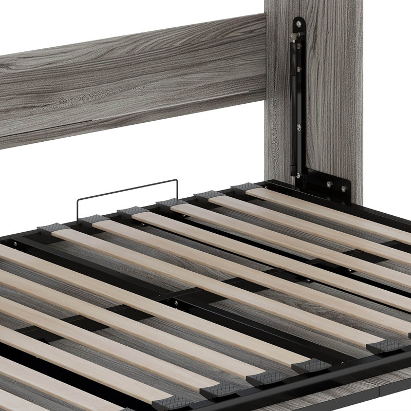 Lit escamotable en bois pleine grandeur