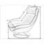 Chaise longue pivotante de 37 po Turin-35248357