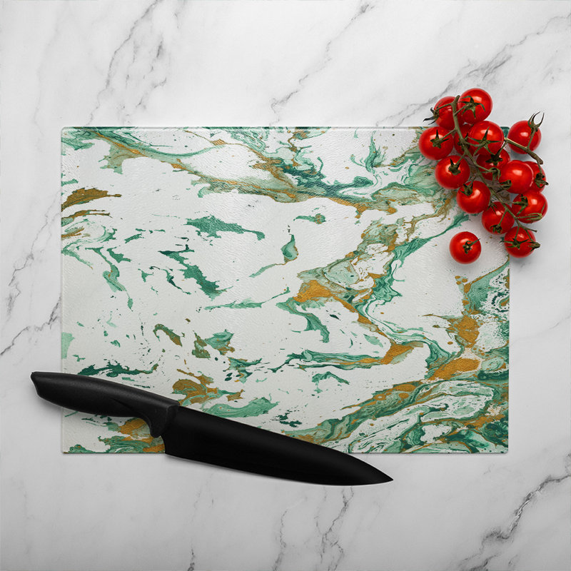 Marble Glass Chopping Board