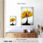 Harnek Abstract Splattered Yellow Tree-108226488