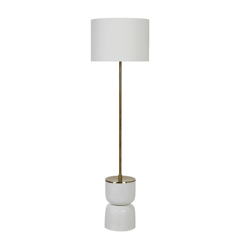 60'' White Traditional Floor Lamp