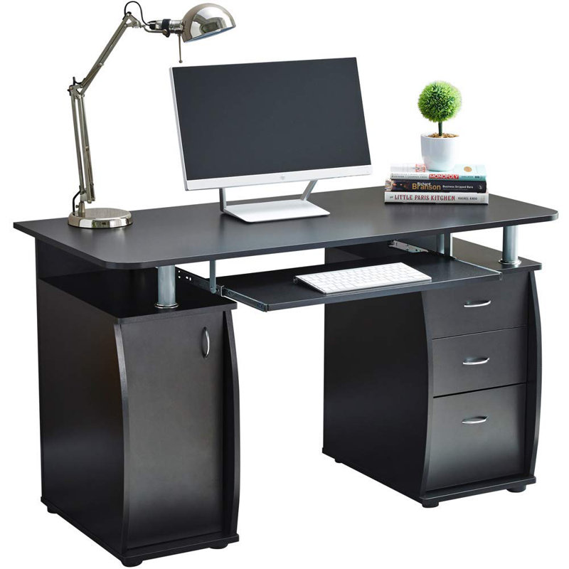 Asmahan Computer Desk, Black