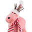 Figurine de Noël renne scintillant avec chapeau et écharpe d'hiver - 9 po