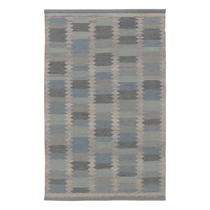 Scandinavian One-of-a-Kind 5'9X9'1 Hand Knotted Area Rug