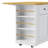 Kitchen Island With 5 Open Side Racks, Drop Leaf And Power Outlet-806315653