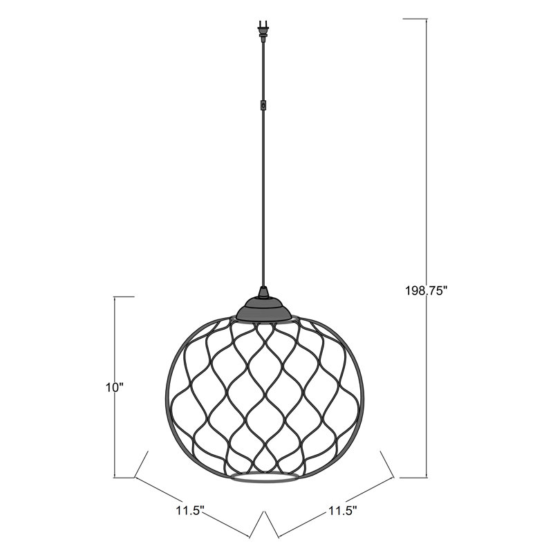 Etter 1 - Light Single Pendant, White, White