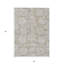 Tapis beige beige et gris à motif floral 5 pi x 8 pi