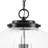 1-light Ribbed Glass Single Pendant-1277257770