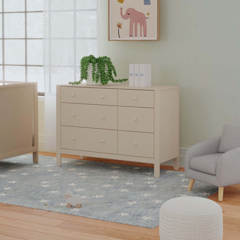 Marisol 6-Drawer Dresser, Brown
