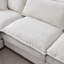 Canapé modulaire de 105 po en tissu de chenille rembourré de 105 po avec canapé à 3 places et repose-pieds-304274058