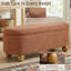 Banc de rangement moderne ovale avec pieds sphériques pour le hall d'entrée et le salon-960187725