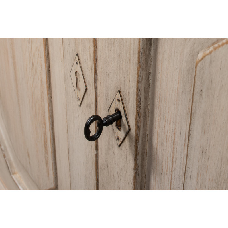 Wrenn 58'' W Solid Wood, Stone Gray