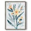 Indigo & Blush Bouquet II, reproduction encadrée - bois massif-1060353975