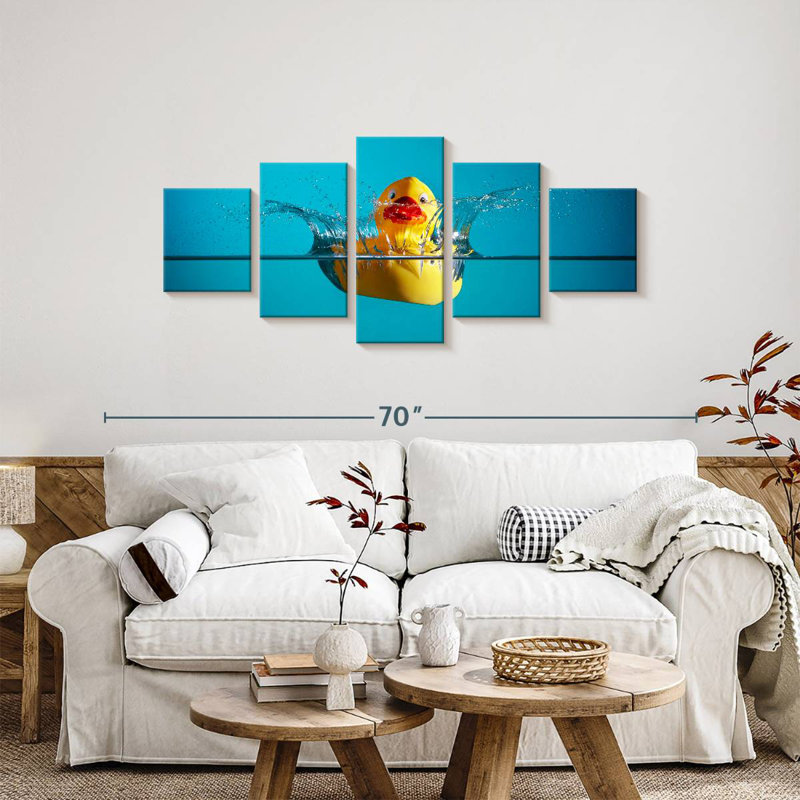 Rubber Duck, 24" H x 55" W