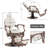Heavy Duty Metal  Barber Chair  Hydraulic Recline Salon Beauty Spa Chair-420870035-420870034