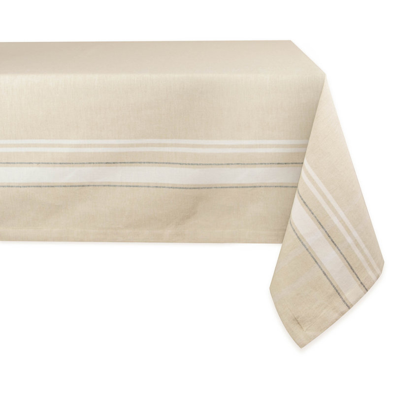 Shelton 100% Cotton Tablecloth, 84" L x 60" W, White
