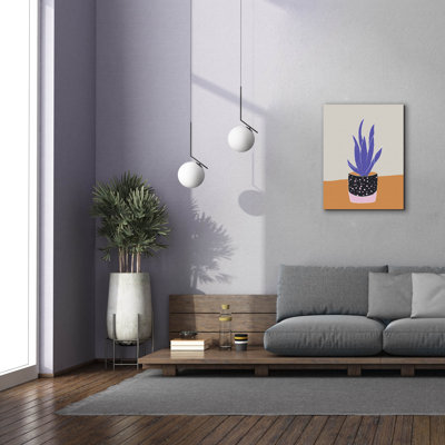 «Tropical Plant On A Pot Hot and Cold Trend» par Sabrina Balbuena, art mural sur toile