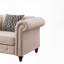 Fauteuil d'appoint capitonné beige avec coussin-519194217-519194218