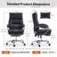 Office Desk Chairs With Foot Rest, Fully Reclining Ergonomic Executive Office Chair With Armrests, High Back Comfy Swivel Computer Chair With Wheels And Lumbar Support-1854089653