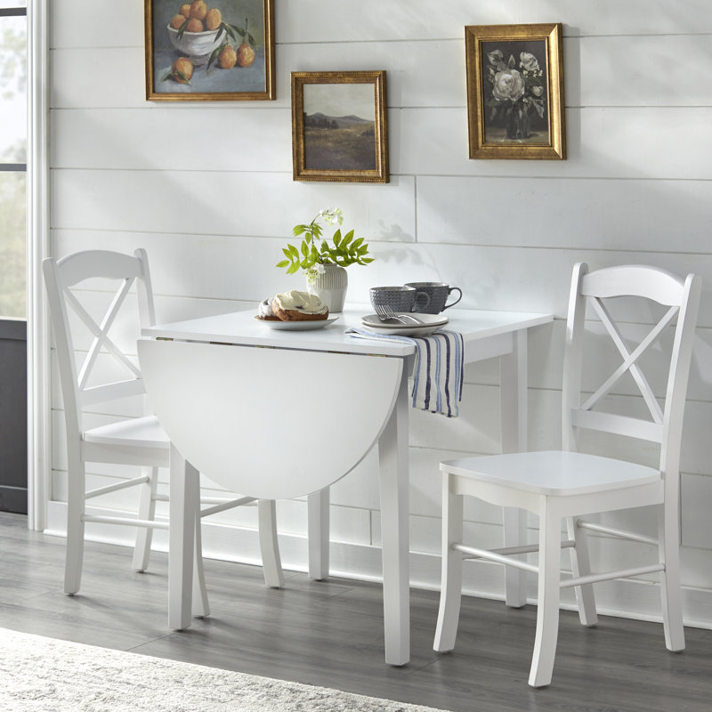 Castellon 3-Piece Breakfast Nook Dining Set, White