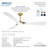 Bridge 60" Led Smart Ceiling Fan-116794763-116794767