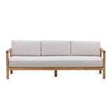 Boe 82" Outdoor Olefin Patio Sofa, Light Grey